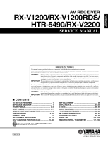 Yamaha RXV-1200-RDS - Service Manual